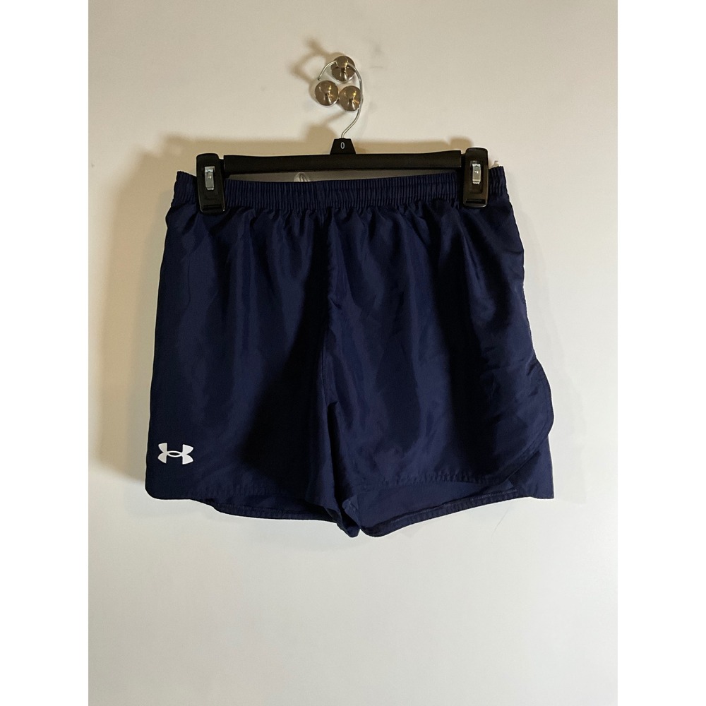 Under Armour Womens Navy Blue Running Shorts Size Small Athletic Gym Activewear